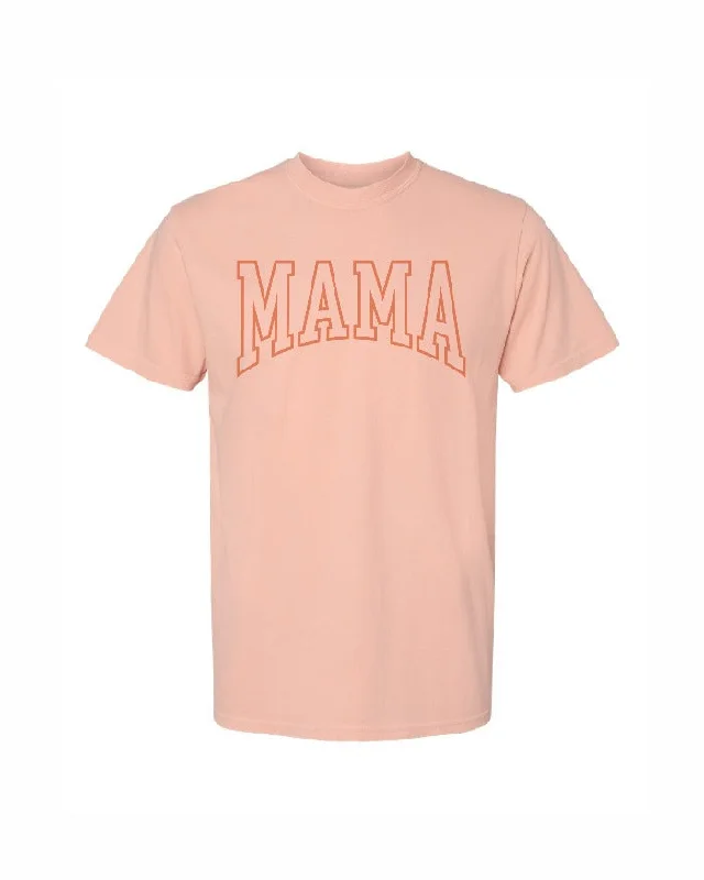  Modern Women's OutfitInk Detroit - Varsity MAMA T-Shirt - Peachy