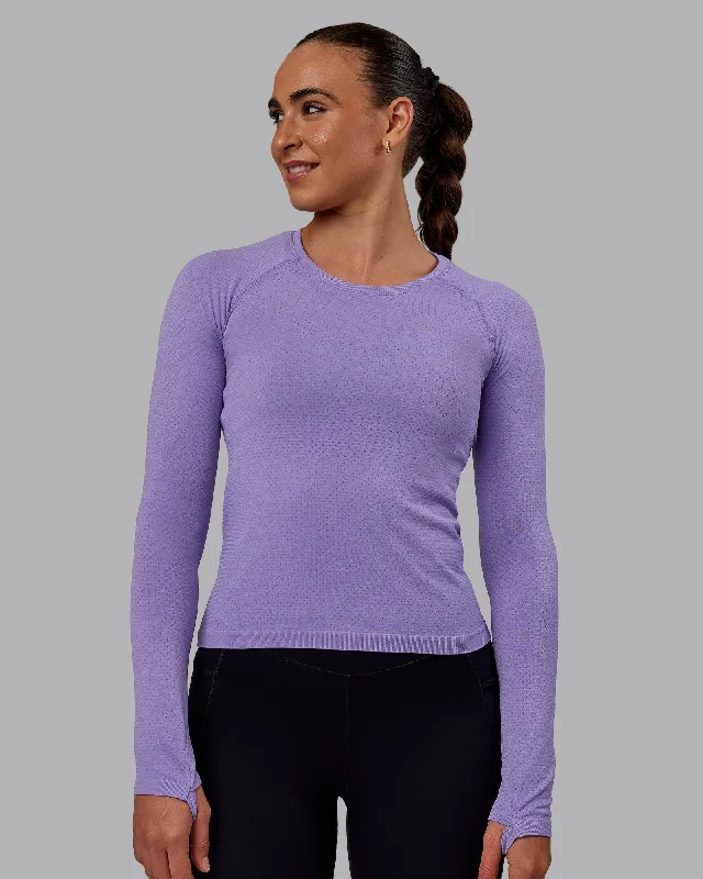  Hot SaleAeroFLX+ Seamless Long Sleeve Tee - Dahlia Purple Marl