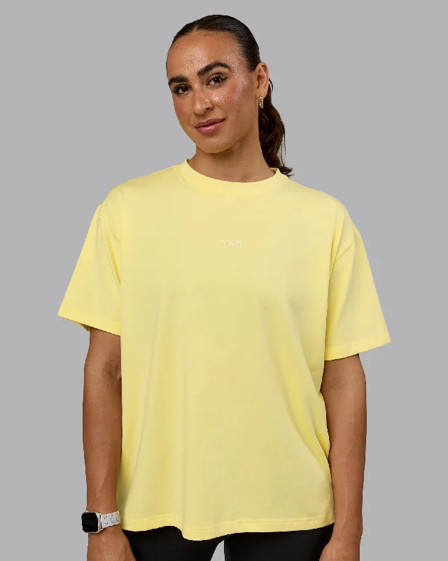  Women's Transitional AttireGo-To FLXCotton Oversized Tee - Lemon-White