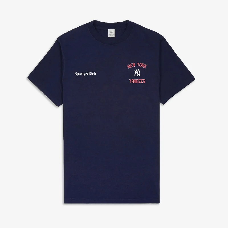  Get The Latest TrendsSPORTY & RICH | HOME RUN T-SHIRT { NAVY BLUE