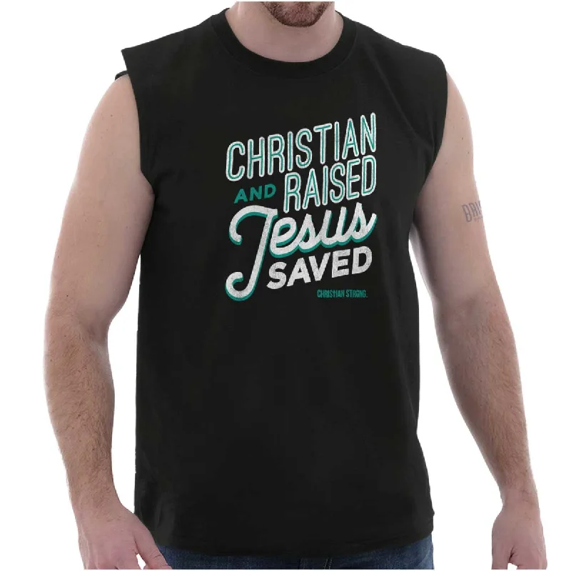  Women's Holiday AttireJesus Saved Me Sleeveless T Shirt