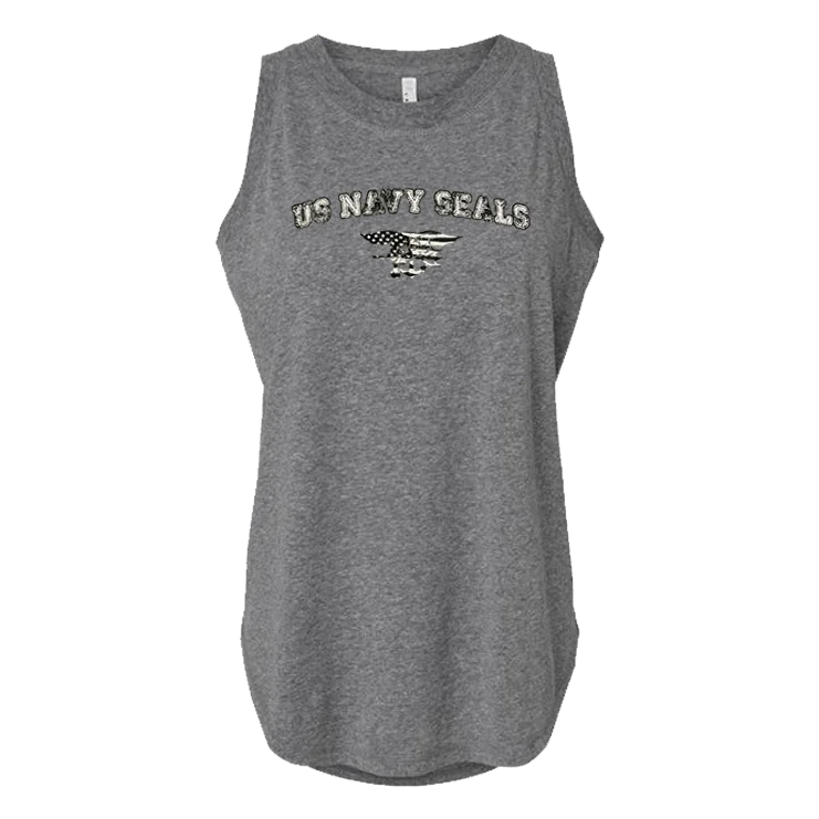  Women's Evening ClothingWomen's Trident Flag Relaxed Fine Jersey Tank