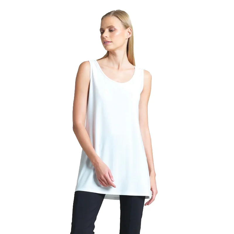  Stylish Women's GarmentsClara Sunwoo Long "Extender" Tank Top in White - TKL-WHT - Size XS Only!