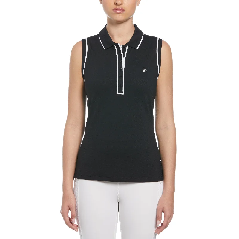  Fashion Forward Femininity Women's Veronica Sleeveless Golf Polo Shirt