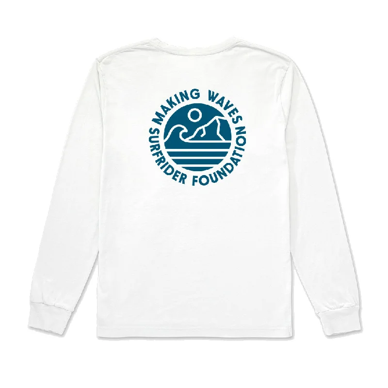  Find Your Unique FlairMaking Waves White Long Sleeve Tee