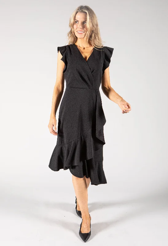  Seasonal ClearanceRuffle Midi Dress